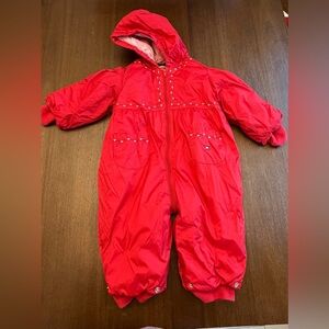 Tommy Hilfiger Red Baby Snowsuit
